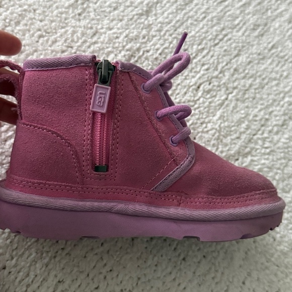 Ugg X Sesame Street Abby Neumel  Pink Toddler Girl Boots with Cartoon Design 10T - Picture 7 of 14